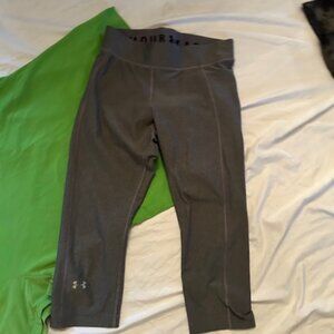 under armour compression athletic size medium womens pants leggings capris